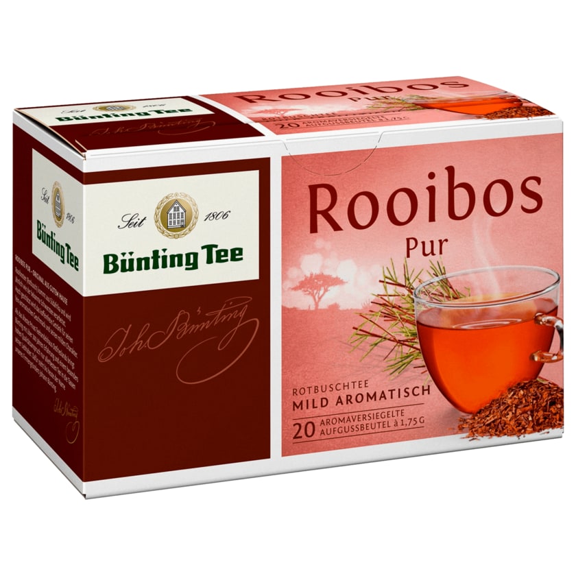 Bünting Tee Rooibos Pur 35g, 20 Beutel